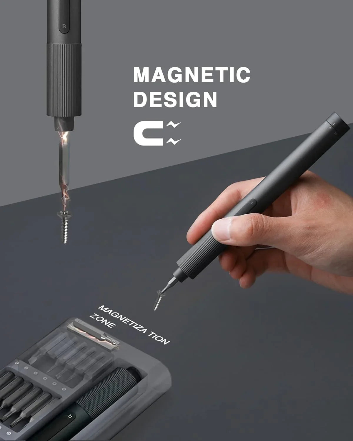 Xiaomi Electric Precision Screwdriver - Gray - Tashqila Xiaomi Electric Precision Screwdriver - Gray - Tashqila